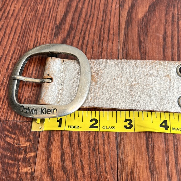 CALVIN KLEIN LEATHER BELT-M - Picture 6 of 10